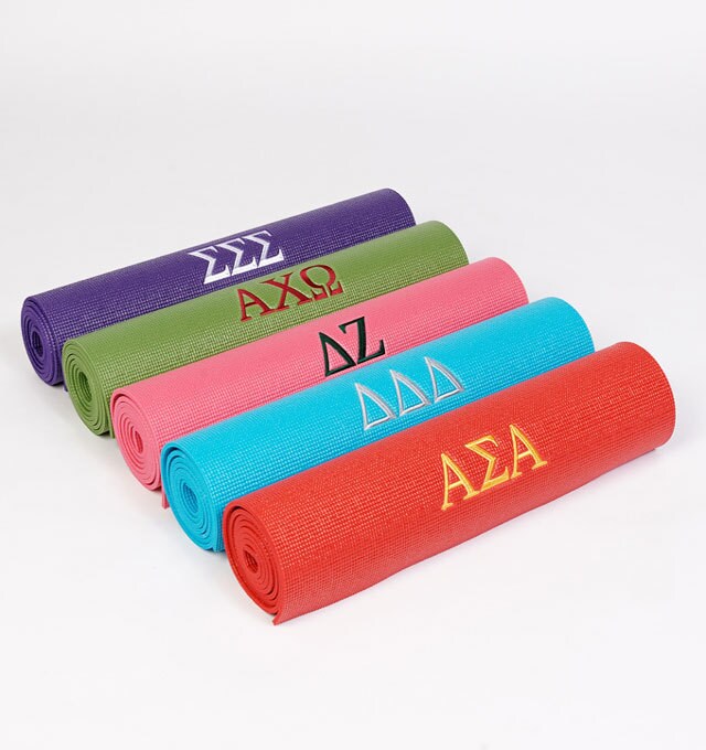 Greek Letter Yoga Mats Etsy