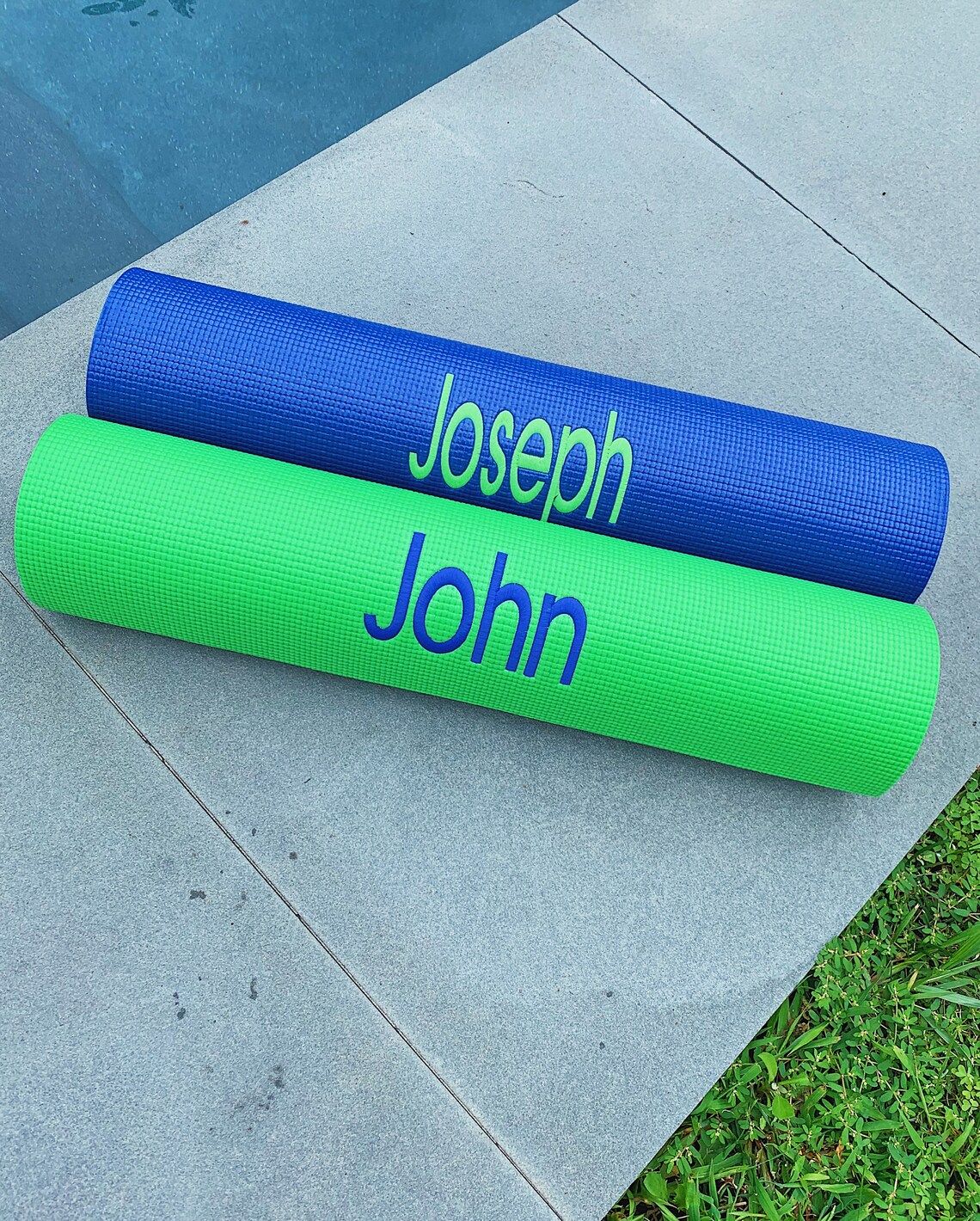 Custom Embroidered Yoga Mat Etsy