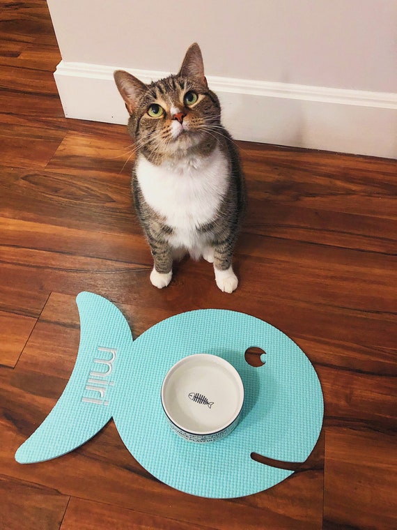 Custom Embroidered Pet/cat Mat With Personalized Name