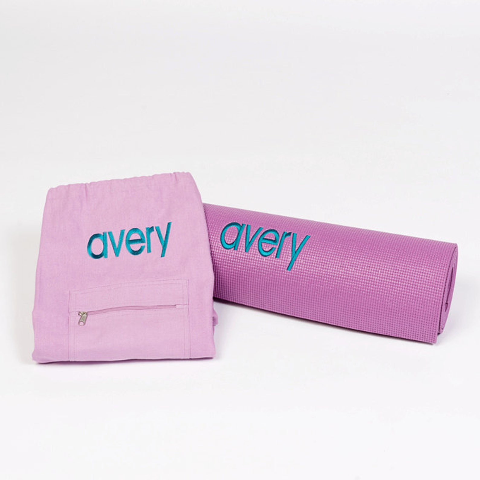 Custom Embroidered Yoga Mat Bag Etsy