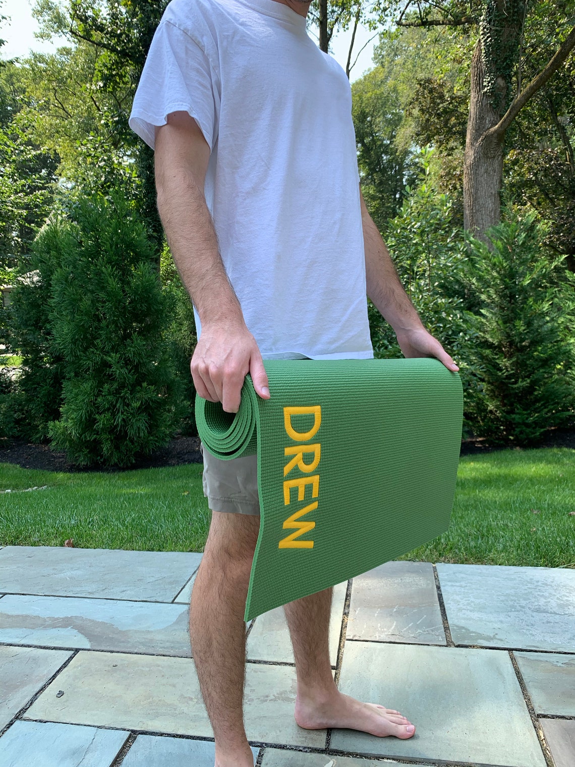 Custom Embroidered Yoga Mat Custom Yoga Mat Personalized Etsy