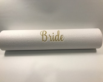 Bride Gift. Bride yoga mat for your favorite fitness bride