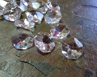 Crystal Prism, Leaded, Crystal, Chandelier Drop, Octogon, Czech, Preciosa, 14mm, Crystal Clear, Priced per Piece