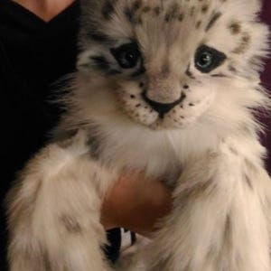 OOAK Snow Leopard, OOAK Wildcat, OOAK leopard cub, ooak animals, ooak art doll, leopard plush, ooak teddy, poseable art doll, ooak leopard