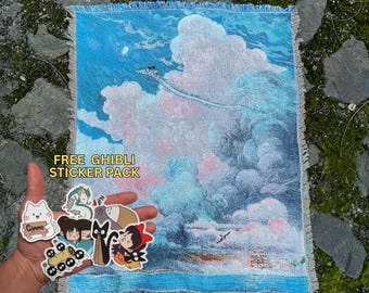 Dragon In Sky - Woven Blanket - (63” x 51”)