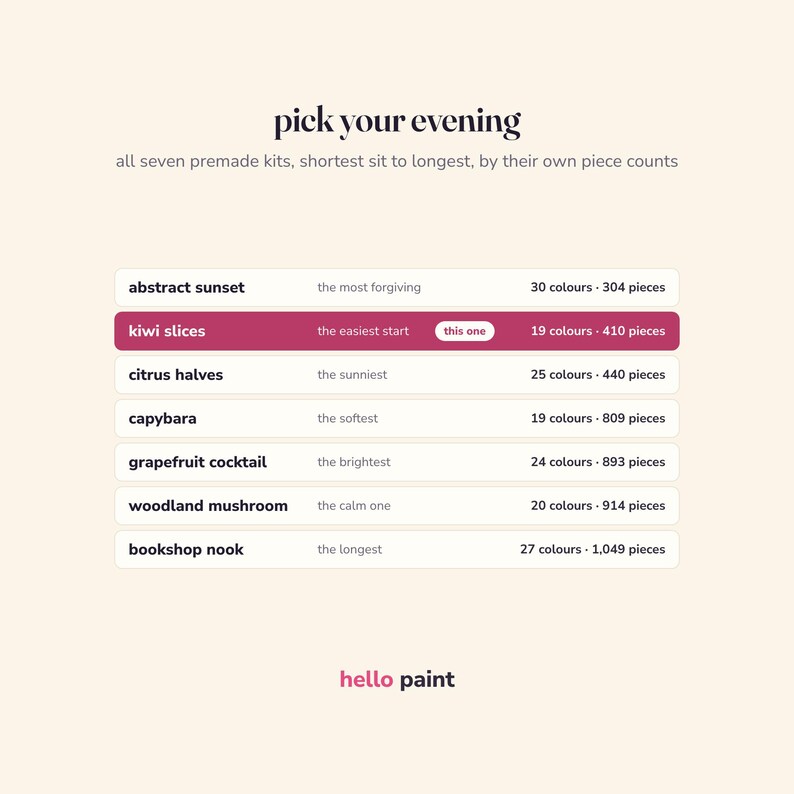 Kiwi Slices Procreate Painting Kit • Digital Color by Number (19 Colors) image 11
