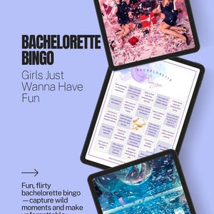 Tarjeta de bingo de despedida de soltera - Tema "Las chicas solo quieren divertirse"
