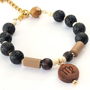 Sternzeichen-Diffusor-Armband, personalisiertes Talisman-Armband, Lavaperlen-Aromatherapie-Geschenk für sie