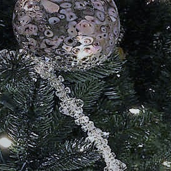Crystal clear garland acrylic beaded 18 feet Christmas holiday tree winter wedding ice decoration MADE IN USA