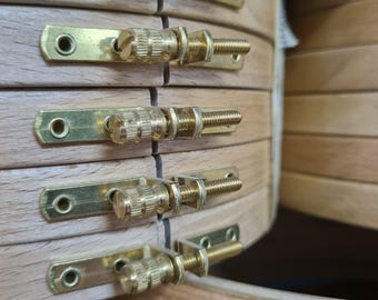 Bastidor de bordado de madera de haya: marca Sirin, punto de cruz y bordado