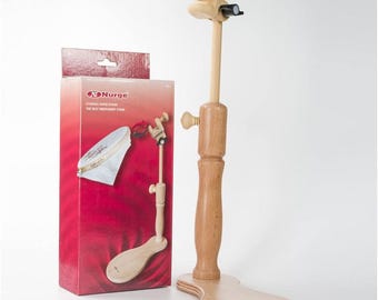Soporte de asiento de bordado ajustable Nurge: soporte de bastidor de madera (32-48 cm)