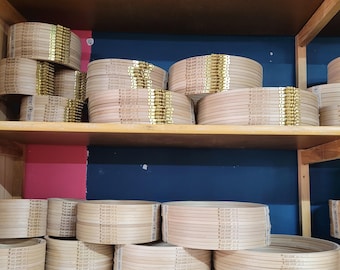 Bastidor de bordado de madera de haya: marca Sirin, punto de cruz y bordado