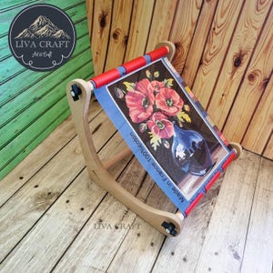 Nurge Table Stitchery Stand with 3 types of scroll rods 190-3