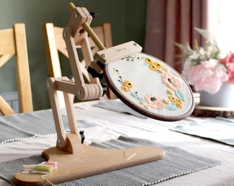 ¡NUEVO! Soporte para bastidor Nurge 190-14, mesa/asiento para bordado multi-ajustable.