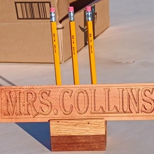 Personalized wooden name plates