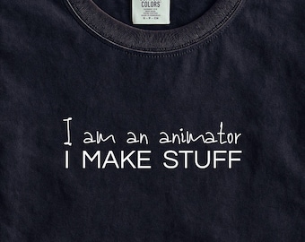 Camiseta engraçada, camiseta de animação, eu faço coisas, cores confortáveis, camiseta de meme, camiseta engraçada de humor, camiseta sarcástica, camiseta da moda, ideia de presente para escritório