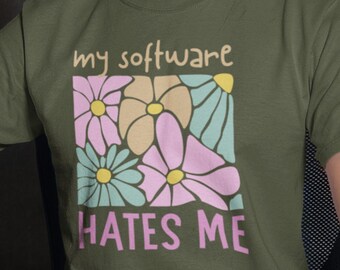 Camiseta de animação, Camiseta engraçada para animadores, Presente para estudante de animação, Camiseta de animação, Camiseta de animador de personagem, Presente de aniversário, Design de flores