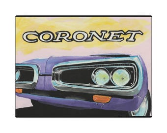 Dodge Coronet Super Bee Canvas Print: Retro Automotive Wall Art