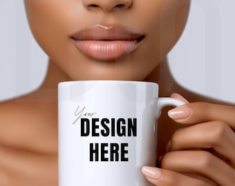 11 oz Mug Mockup: White Ceramic Blank Coffee Mug Mock up, JPEG File