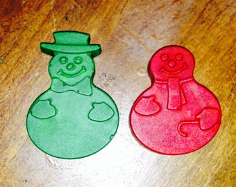 Snowman crayons set of two
