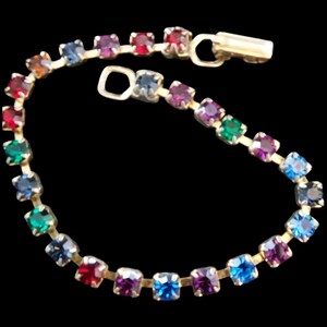 Multi-colored Rhinestones Bracelet