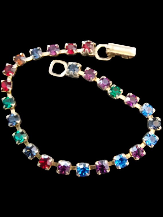 Multi-colored Rhinestones Bracelet - image 1