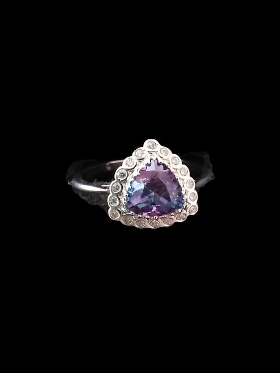 Alexandrite Sterling Silver Ring - image 1
