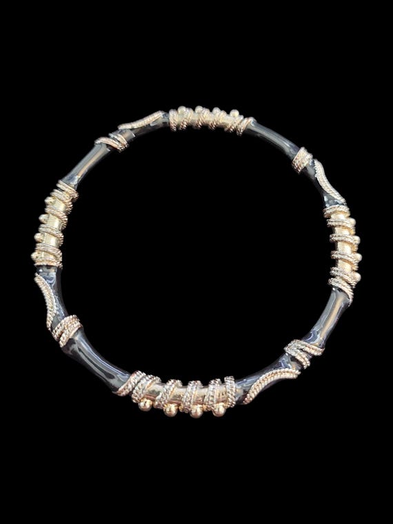 Wire-wrapped Enamel Bracelets - image 2