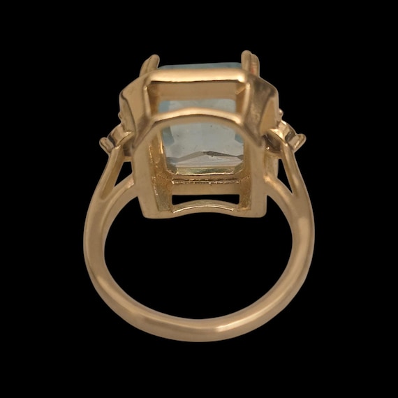 Unique Enamel Border Stone Ring - image 5