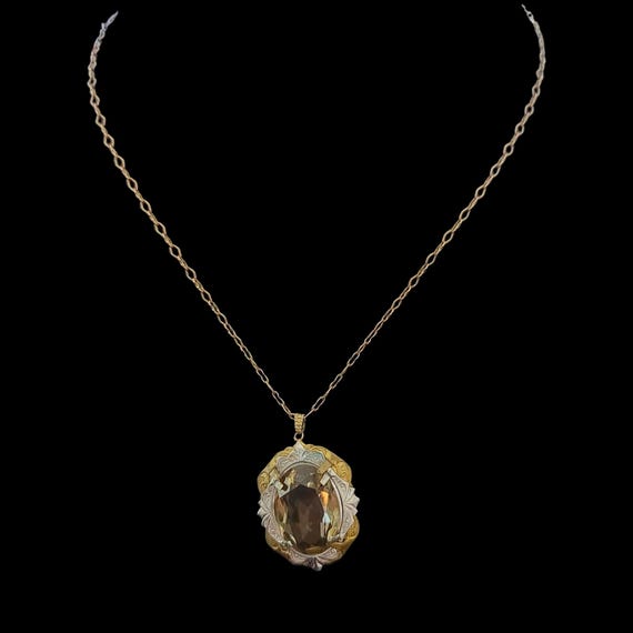 Vintage Art Deco or Nouveau Mid-Century Demi-Paru… - image 8