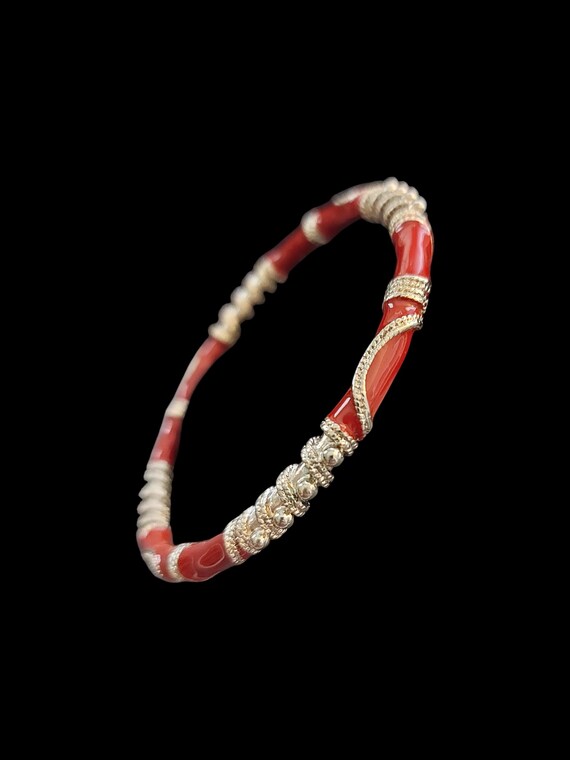 Wire-wrapped Enamel Bracelets - image 4
