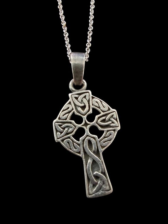 Sterling Silver Celtic Cross Necklace