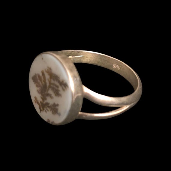 Dendritic Agate Sterling Ring - image 4