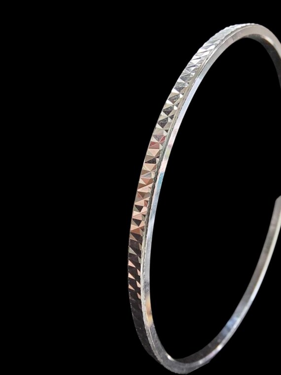 Trifari Geometric Patterned Bangle Bracelet - image 3