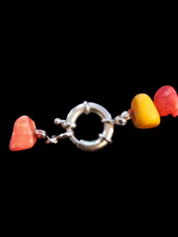 Multi-colored Natural Stone Necklace - image 3