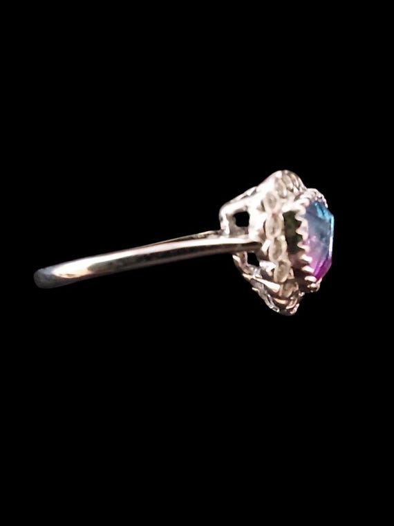 Alexandrite Sterling Silver Ring - image 4