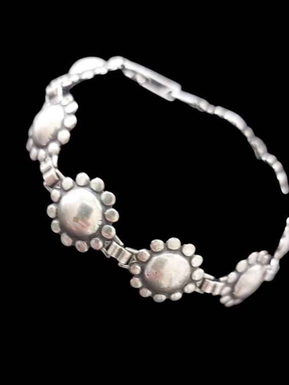 Sunburst Silver Bracelet - image 4