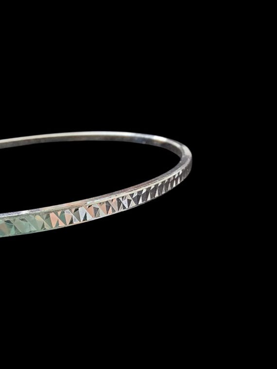 Trifari Geometric Patterned Bangle Bracelet - image 5