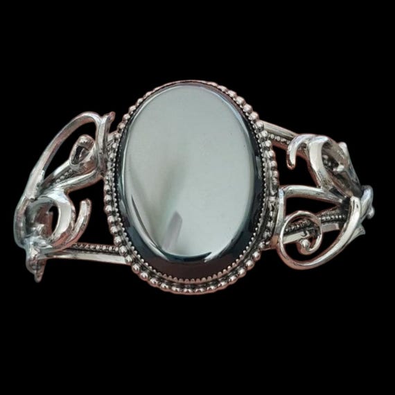 Whiting & Davis Silver-tone Hematite Bracelet