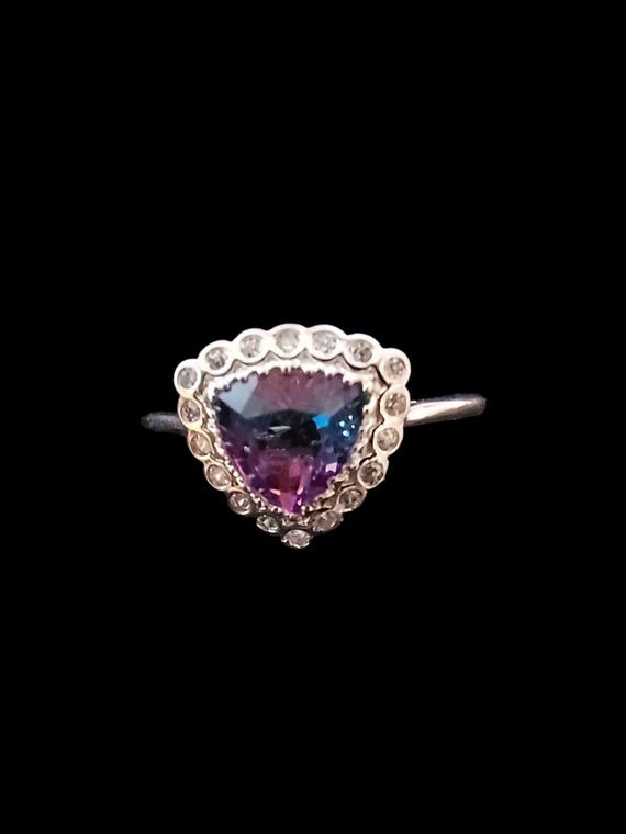 Alexandrite Sterling Silver Ring - image 2