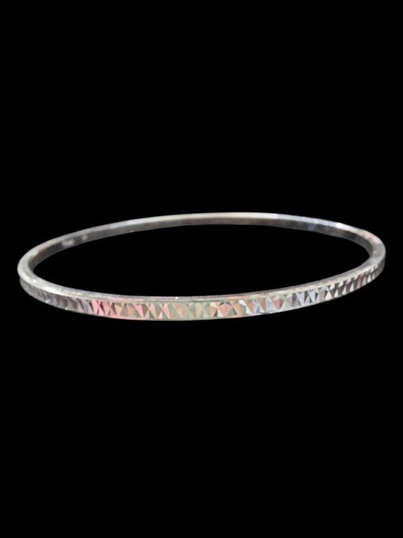 Trifari Geometric Patterned Bangle Bracelet - image 2