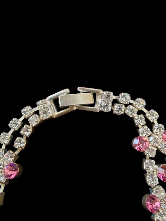 Pink Rhinestone Bracelet - image 4