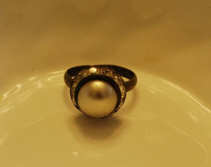 Vintage Pearl Ring Etsy