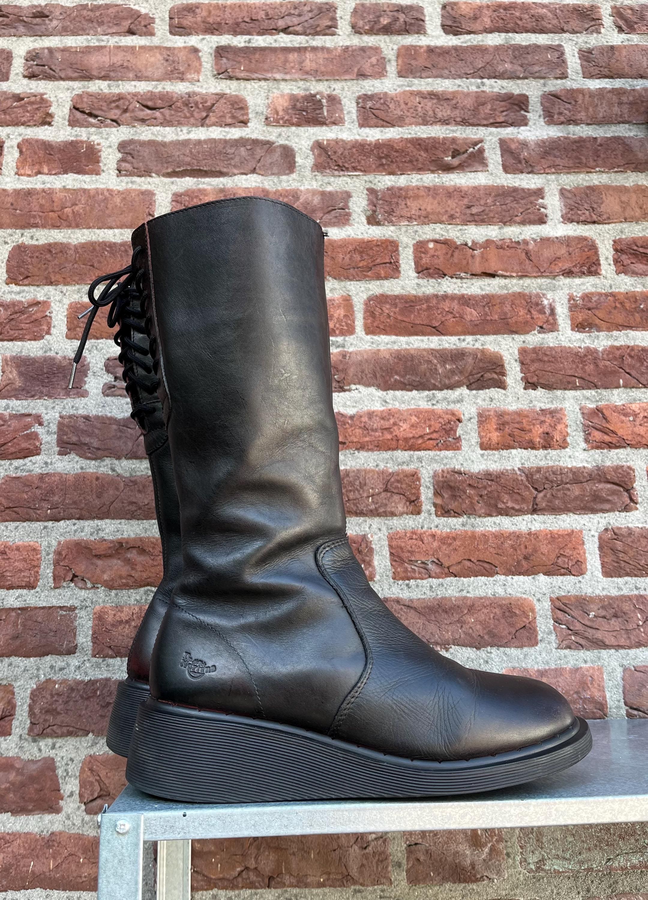 Dr. Martens 3A34 MIE Mid Calf Wedge Sole - Made in England - 90s