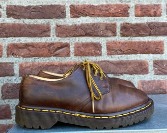 Vintage Dr Martens Men’s Brown Leather Monk Strap Buckle MIE UK size 8 Dr. Doc Martens Vintage 9757 Monk Strap Buckle England Brown  main image 3