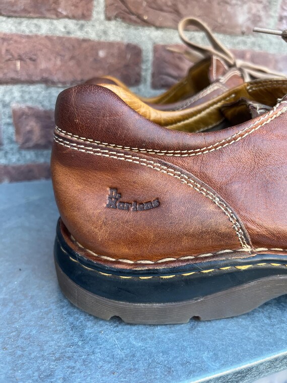 VTG Y2K Dr. Martens 11232 Oxford Shoes Men\'s 7 Brown Leather Stitched Split Toe Dr. Martens 11232 Vintage Split Toe Oxfords - Y2k - Size Uk  main image 4