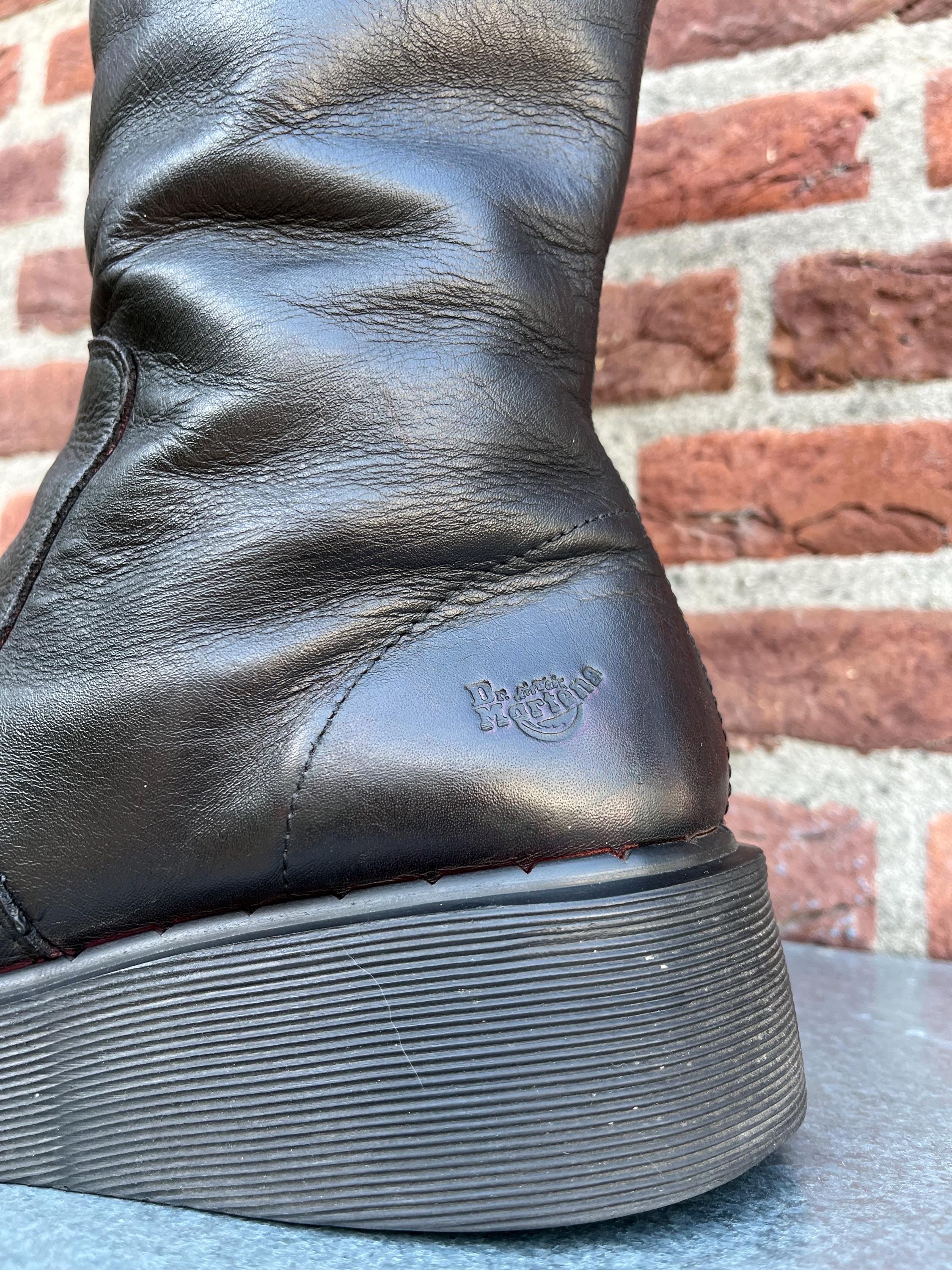 Dr. Martens 3A34 MIE Mid Calf Wedge Sole - Made in England - 90s