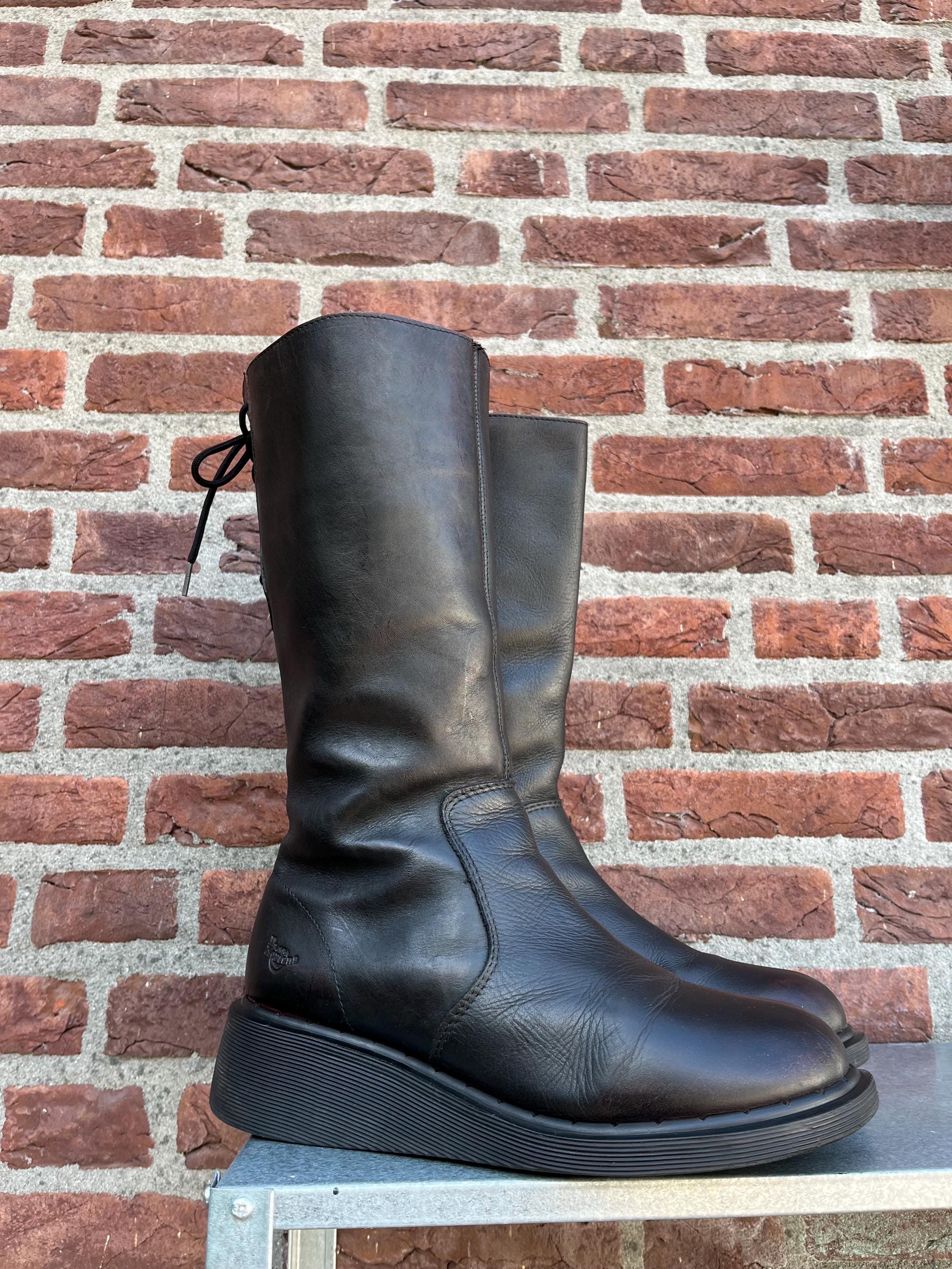 Dr. Martens 3A34 MIE Mid Calf Wedge Sole - Made in England - 90s