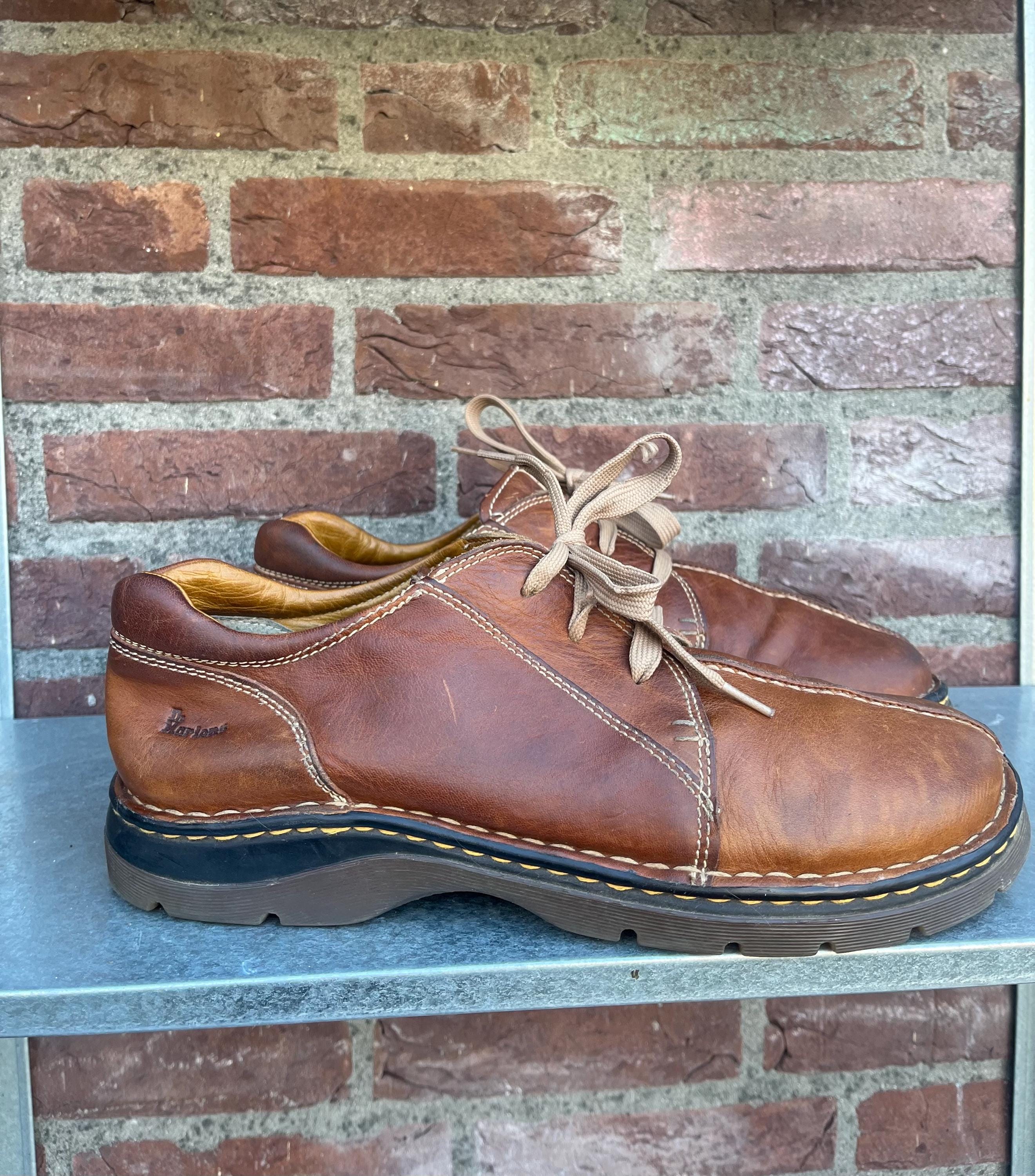 Dr. Martens 8B16 Brown Leather Oxfords Academia Split Toe Lace Up Men’s 10 Doc Martens Brown Lace up Shoes - Etsy main image 2