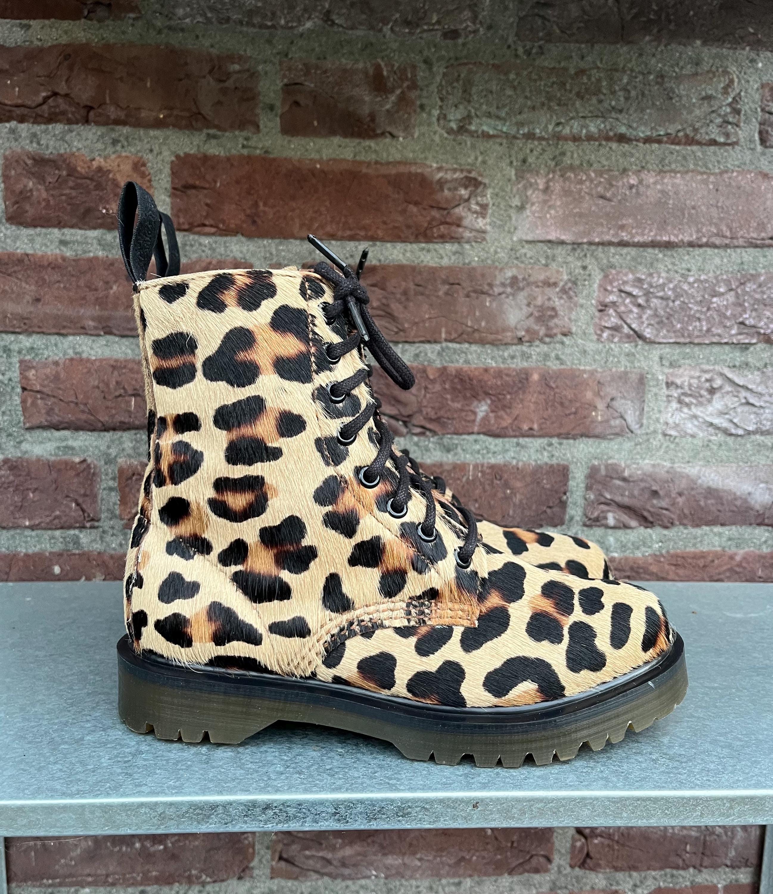 Animal Print Leopard Print Dm Boots Leopard Doc Martens